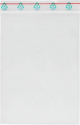 Produktbild von FSY Druckverschlussbeutel 170 x 120 mm, transparent, Druckverschluss