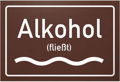 Productafbeelding van Bedankt! Rivier alcohol strot - Plastic bord met spreuk - Grappig cadeau voor hem - Feestdecoratie - Accessoires