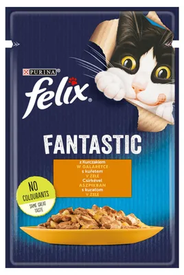 Zdjęcie produktu dla FELIX Fantastic dla kotów kurczak w galaretce 85g