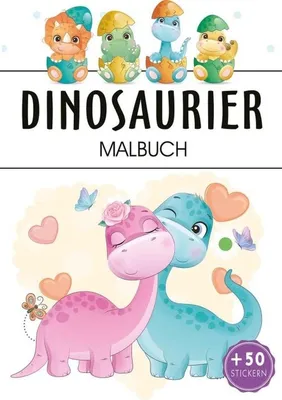 Image de Dinosaurier Malbuch für Kinder - z 50 stickerami