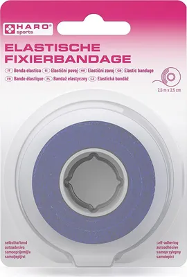 Produktbild von HARO Elastische Fixierbandage 25 mm x 2,5 m blau