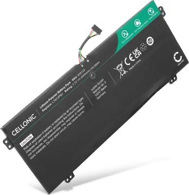 Produktbild von CELLONIC 1x Akku für Notebook Kompatibel mit Lenovo Yoga 720-13IKB, Yoga 720-13IKBR, Yoga 730-13IWL, 5B10M52738 - (6400mAh, 7.7V)