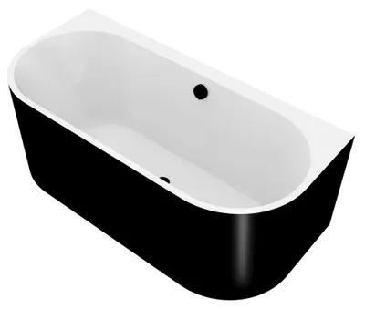 Obrázok produktu pre ASTRA DL MONOLITH vaňa 160x75x60cm, biela/čierna