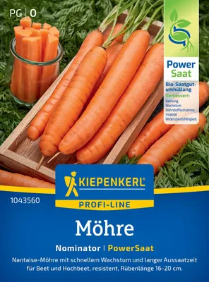 Produktbild von Kiepenkerl Möhrensamen PowerSaat Nominator F1 Daucus carota 4-6 lfd. Meter