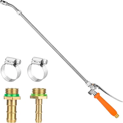 Image de Buse de pulvérisation réglable, en laiton, de 32 à 74 cm, avec raccords de 3/8 et 1/4 de pouce, pour nettoyeurs haute pression