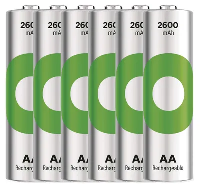Nabíjecí baterie GP ReCyko 2600 AA (HR6), 6 ks