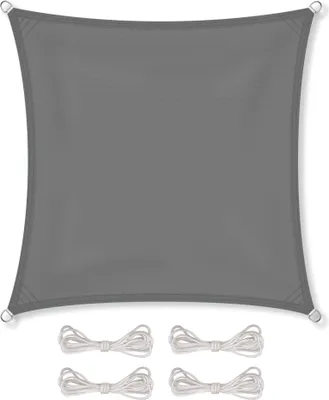 Produktbild von Sonnensegel PES Quadrat 3,6x3,6 anthrazit Polyester 160g/m²