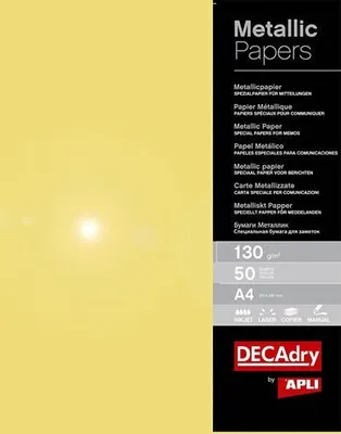 Produktbild von DECAdry T104070 Druckerpapier Metallisch, Gelb