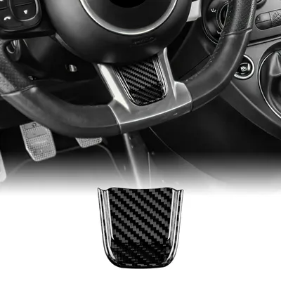 Image de Cache de volant en fibre de carbone pour Fiat 500 Abarth