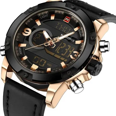 Produktbild von Uhr NAVIFORCE GE-2837 - Schwarz/Golden Herrenuhr KP2837