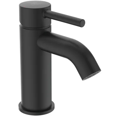 Produktbild von Ideal Standard Waschtischarmatur Ceraline Ausladung 100mm BC193XG Schwarz (Silk Black)
