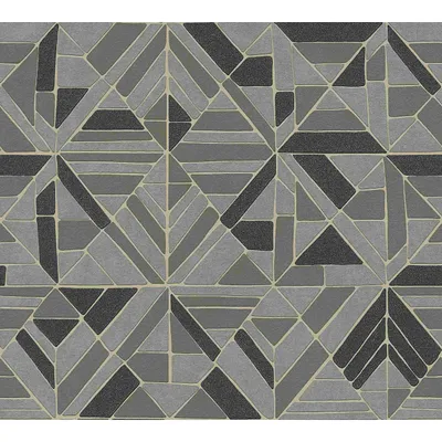 Produktbild von A.S. Création geometrische Tapete Pop Style Vliestapete mit Glitzereffekt braun schwarz gold 10,05 m x 0,53 m