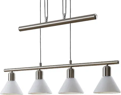 Produktbild von Lindby Pendellampe Delira, 4-flg. nickel, höhenverstellbar