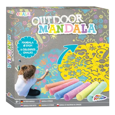 Produktbild von Grafix Grafix Mandala Außen-Kreide-Set