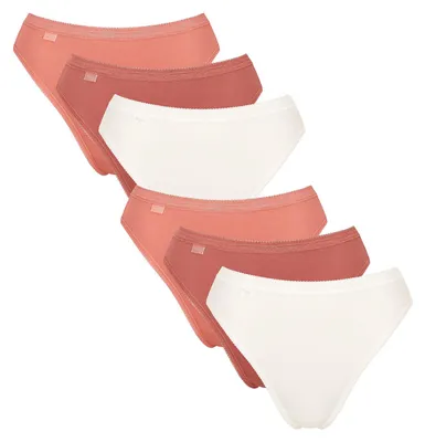 Produktbild von sloggi Damen Tai-Slip 6-Pack Basic+ Tai - MULTIPLE COLOURS 21 - Größe 42