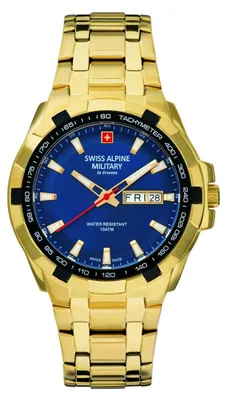 Produktbild von Swiss Alpine Military Herren Uhr Analog Quarz 7043.1115SAM Edelstahl