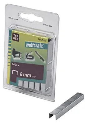 Produktbild von wolfcraft 1400 Breitrückenklammern Typ 013 I 8mm für Stoffe Textilien
