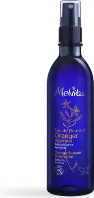 Produktbild von Melvita Orange Blossom Floral Water, Gesichtslotion, Frauen, 200 ml, Empflindliche Haut, trockene Haut, Weichmachend, Beruhigend, Fruchtig