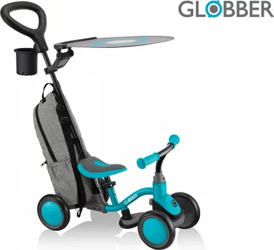 Obrázok produktu pre Globber odrážadlo 3v1 Deluxe - Learning Bike 3in1 Deluxe -Teal