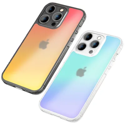 Produktbild von Farbwechsel Hülle für iPhone 14 Pro - Durchscheinend Farbspiel Kratzfest Robust