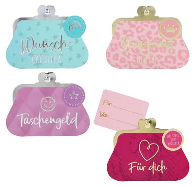 Produktbild von WUNSCHERFÜLLER Geschenk-Portemonnaie 1 Stück von 4 Varianten