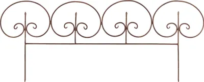 Produktbild von Beetumrandung 30,5 x 70 cm Beetbegrenzung aus Metall Beetzaun Landhausstil Garten