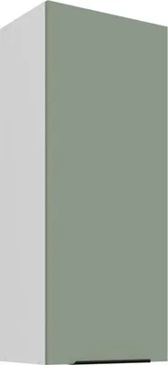 Produktbild von Hoher Küchenoberschrank LUNARA – Breite 45 cm, grün/weiß