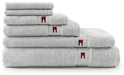 Produktbild von Tommy Hilfiger Badetuch TH PLAIN Farbe Silver Größe 100x150