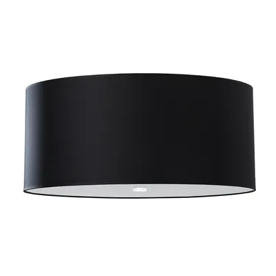 Immagine prodotto di Lampadario OTTO 60 nero 5xE27 15W tessuto/vetro/acciaio 30x60x60cm Sollux Lighting