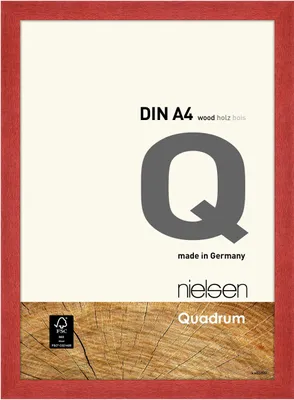 Produktbild von nielsen Holz Bilderrahmen Quadrum, 21x29,7 cm (A4), Rot