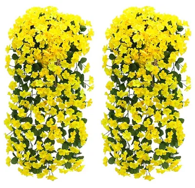 Produktbild von Kunstblumen Glyzinien-Girlande – 2 Stück, 90 cm, künstliche Glyzinien-Girlande zur Dekoration
