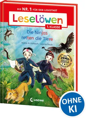 Produktbild von Leselöwen 1. Klasse - Die Ninjas retten die Tiere