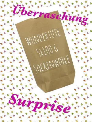 Produktbild von Wundertüte Sockenwolle 5 x100 g, Überraschung