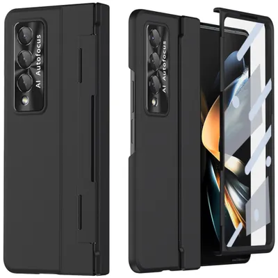 Obrázek produktu pro Pouzdro pro Samsung Galaxy Z Fold 3 5G, tenké tvrdé PC pouzdro s ochranou pantu a ochranou displeje černé