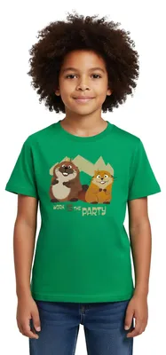 Produktbild von Spreadshirt Hoppers Bieber Work Is The Party Kinder T-Shirt, 98/104 (3-4 Jahre), Kelly Green