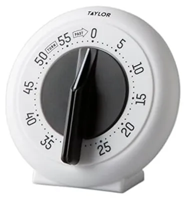 Mechanischer Langzeit-Timer, 60 Min., weiß, Kunststoff