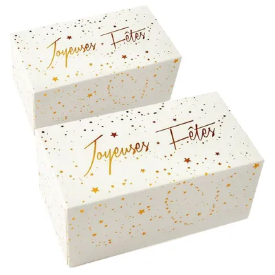 Produktbild von 2 Schachteln für Weihnachtsscheite 35 x 13 x 11 cm