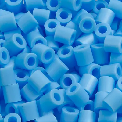 Immagine prodotto di Perline fotografiche, dimensioni 5x5 mm, foro 2,5 mm, blu pastello (23), 6000 pz.