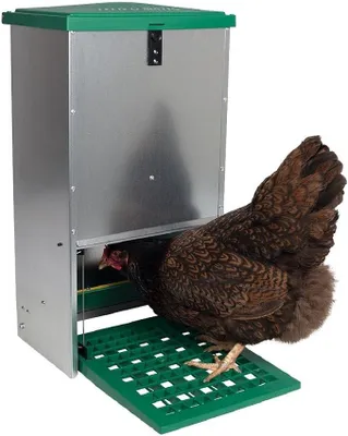Produktbild von Geflügelfutterautomat Feedomatic bis zu 12kg Futter, Hühner,Puten, Gänse, Enten