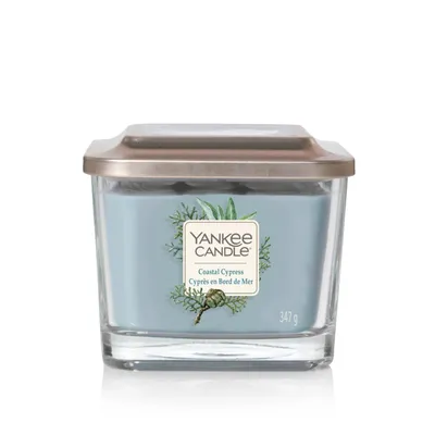 Image de Yankee Candle Elevation Mittel, al Cypress, Bougie parfumée, Bougie 3 mèches, Parfum d'intérieur en pot, 1591091E