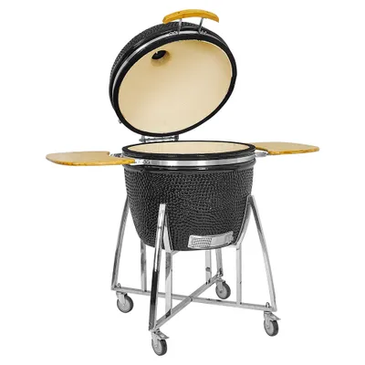 Produktbild von Kamado CL-29 Profi Keramik Grill Schwarz, Grilldurchmesser 72cm, Grillrostdurchmesser 62cm, BBQ Grillei Holzkohlegrill Grill Keramikgrill