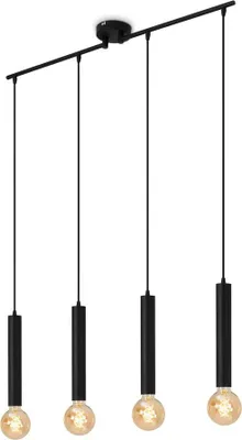 Produktbild von Briloner Leuchten LONGA - Pendelleuchten - 4031045 - Black Steel - 4-flammig - E27 Fassung max. 60 Watt - 85 x 10 x 110 cm