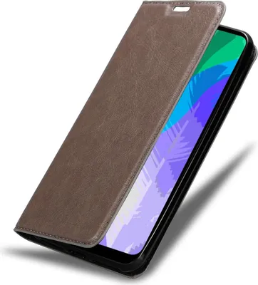 Image de Cadorabo Housse pour Huawei Y6P Housse de protection marron Etui pour téléphone portable Case Cover Fermeture magnétique