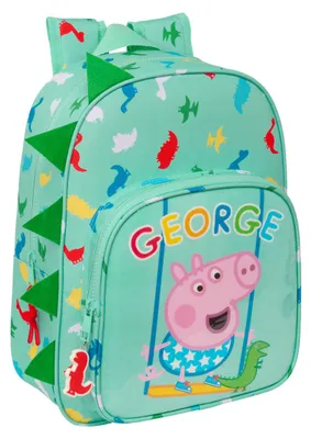 Zdjęcie produktu dla Mochila Escolar Peppa Pig George Menta 26 x 34 x 11 cm