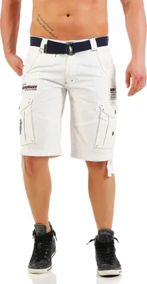 Produktbild von Geographical Norway POUDRE Bermuda Cargo WHITE - XXL