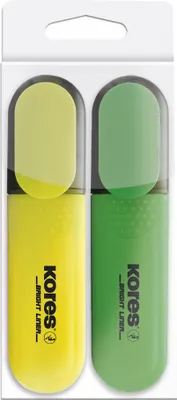 Image de Surligneur Kores "BRIGHT LINER" paquet de 2 0,5 mm - 5,0 mm