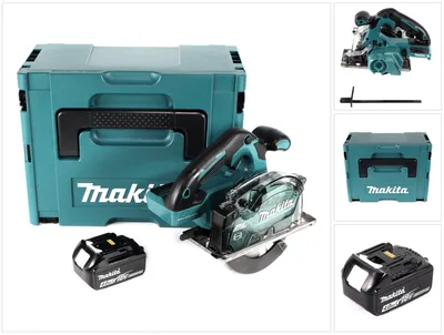 Image de Makita DCS 553 M1J Scie circulaire portative à métaux sans fil 18V 150 mm Brushless + 1x batterie 4,0Ah + Makpac - sans chargeur