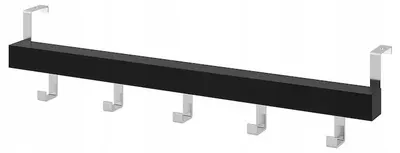 Produktbild von IKEA TJUSIG Tür-/Wandgarderobe schwarz 60 cm