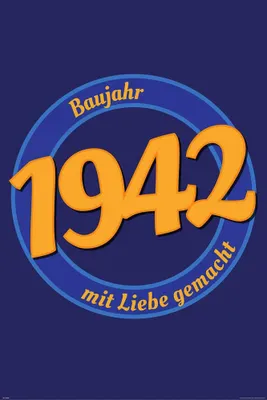 Immagine prodotto di Poster di compleanno - Poster - 1942 - Con amore + Ü-Poster