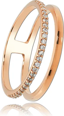 Image de Balia anneau 60 19,1 or 333 rose, blanc femmes bijoux BGR015R60